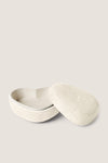 Cream Shagreen Heart Box
