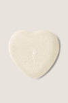 Cream Shagreen Heart Box