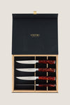Coltelli Brown Marbled Steak Knives (Set of 4)
