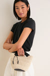 Black Natural Fique Small Shopper