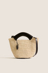 Black Natural Fique Small Shopper
