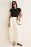 Black Natural Fique Small Shopper