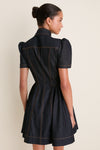 Onyx Blue Denim Corset Mini Dress