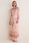 Peach Paisley Valiant Sheath Dress