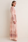 Peach Paisley Valiant Sheath Dress