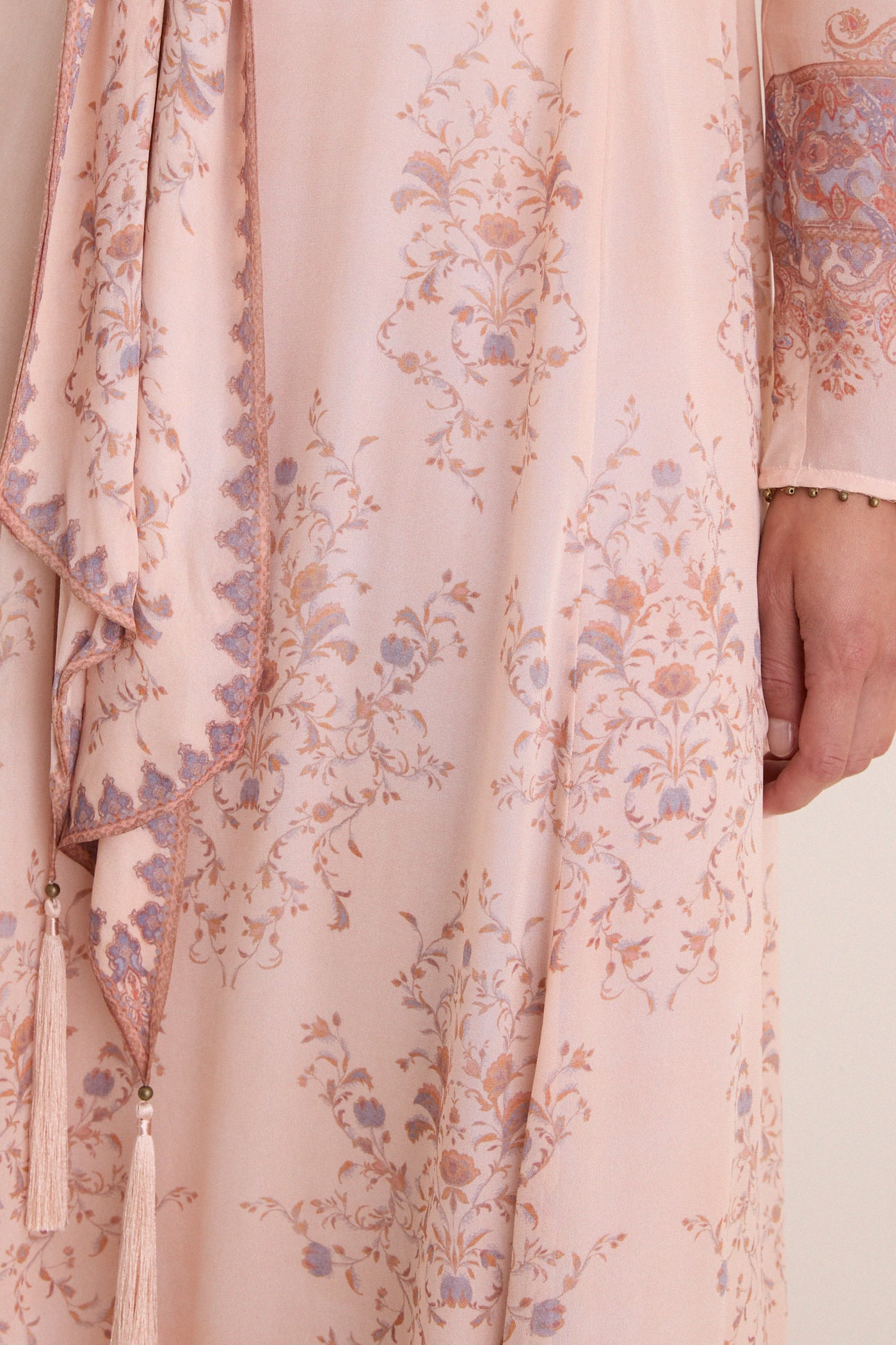 Peach Paisley Valiant Sheath Dress