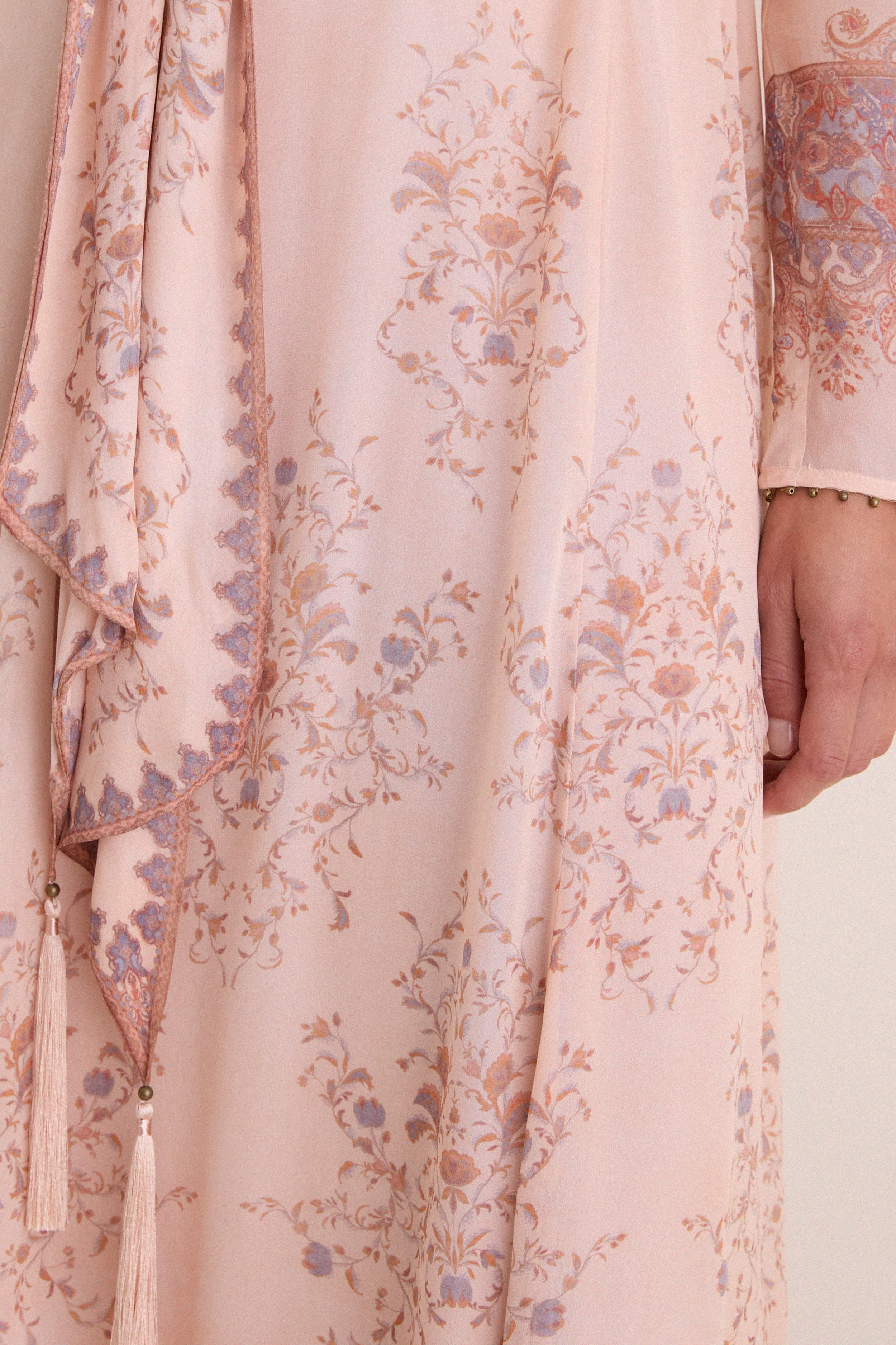Peach Paisley Valiant Sheath Dress
