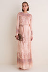 Peach Paisley Valiant Sheath Dress