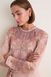Peach Paisley Valiant Sheath Dress