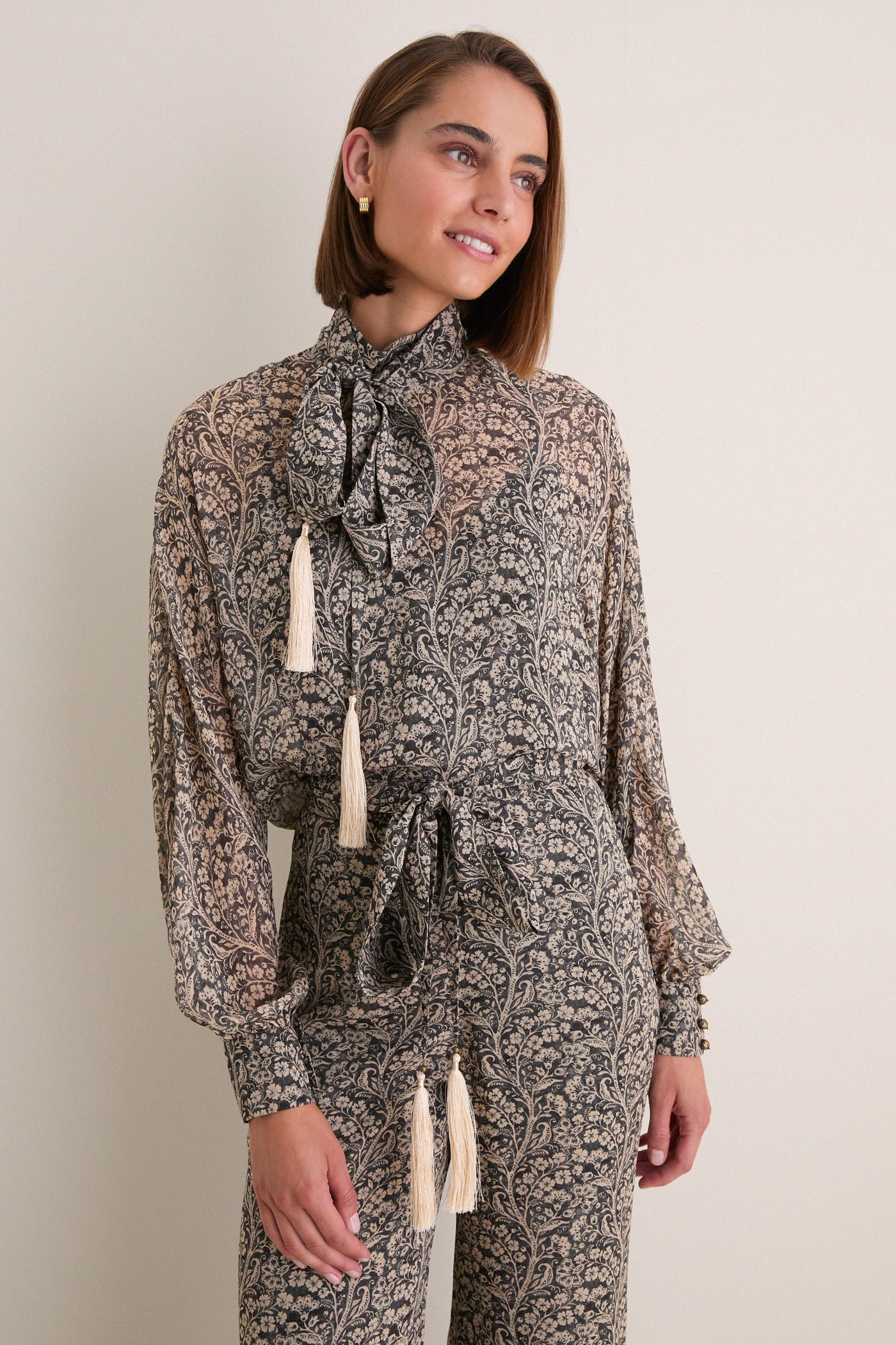 Fleur Stamp Valiant Blouse Top
