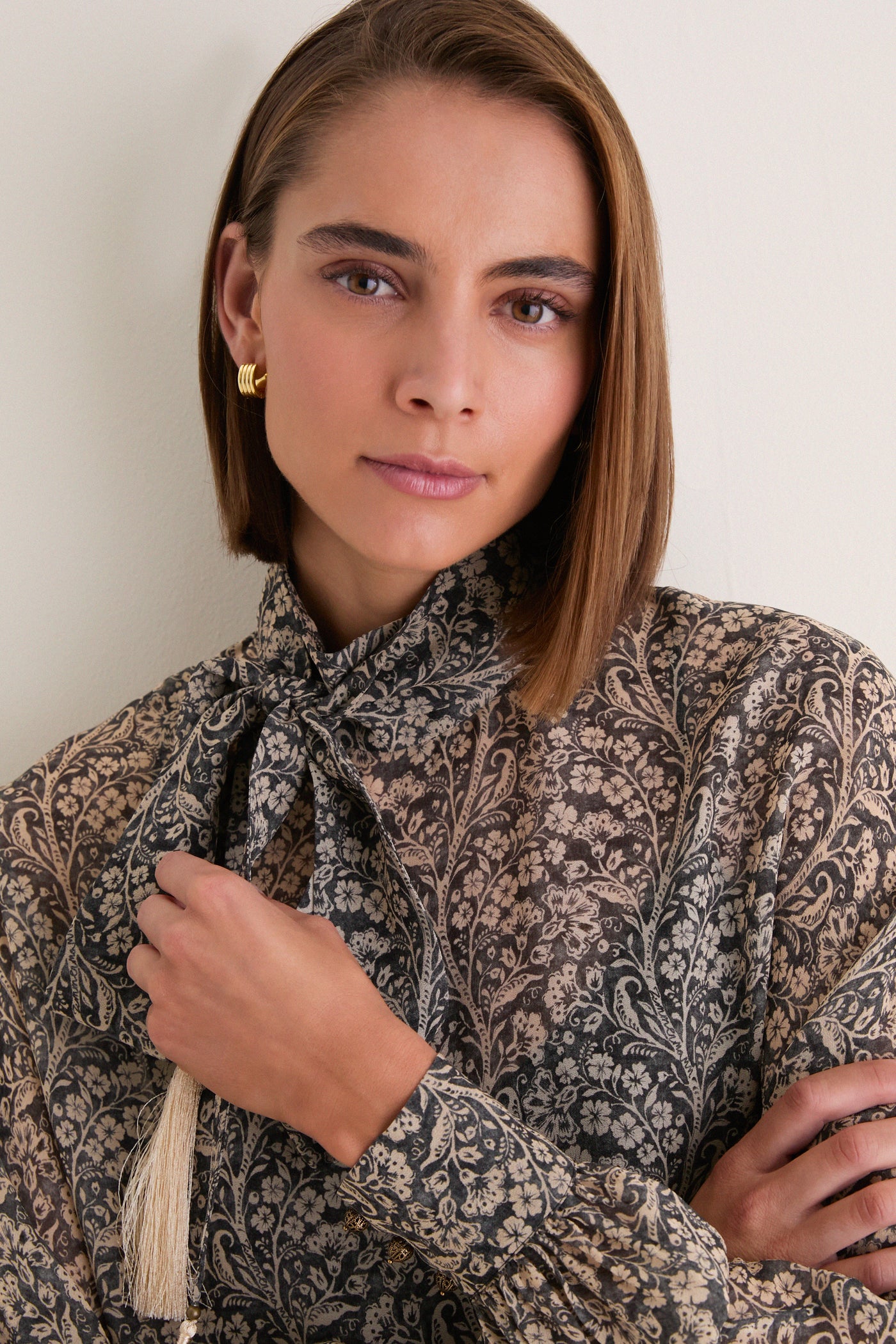 Fleur Stamp Valiant Blouse Top