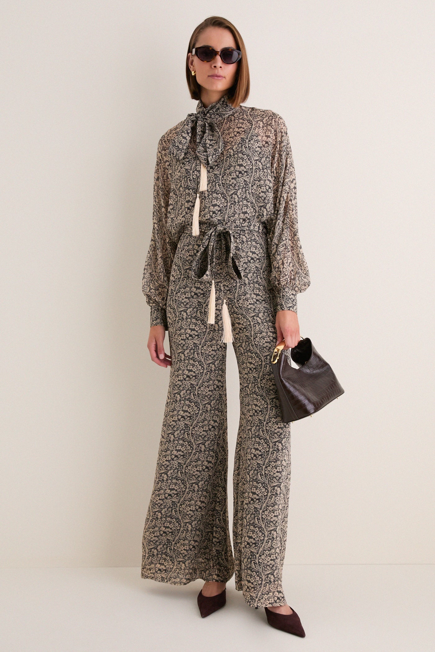 Fleur Stamp Valiant Soft Flare Pant