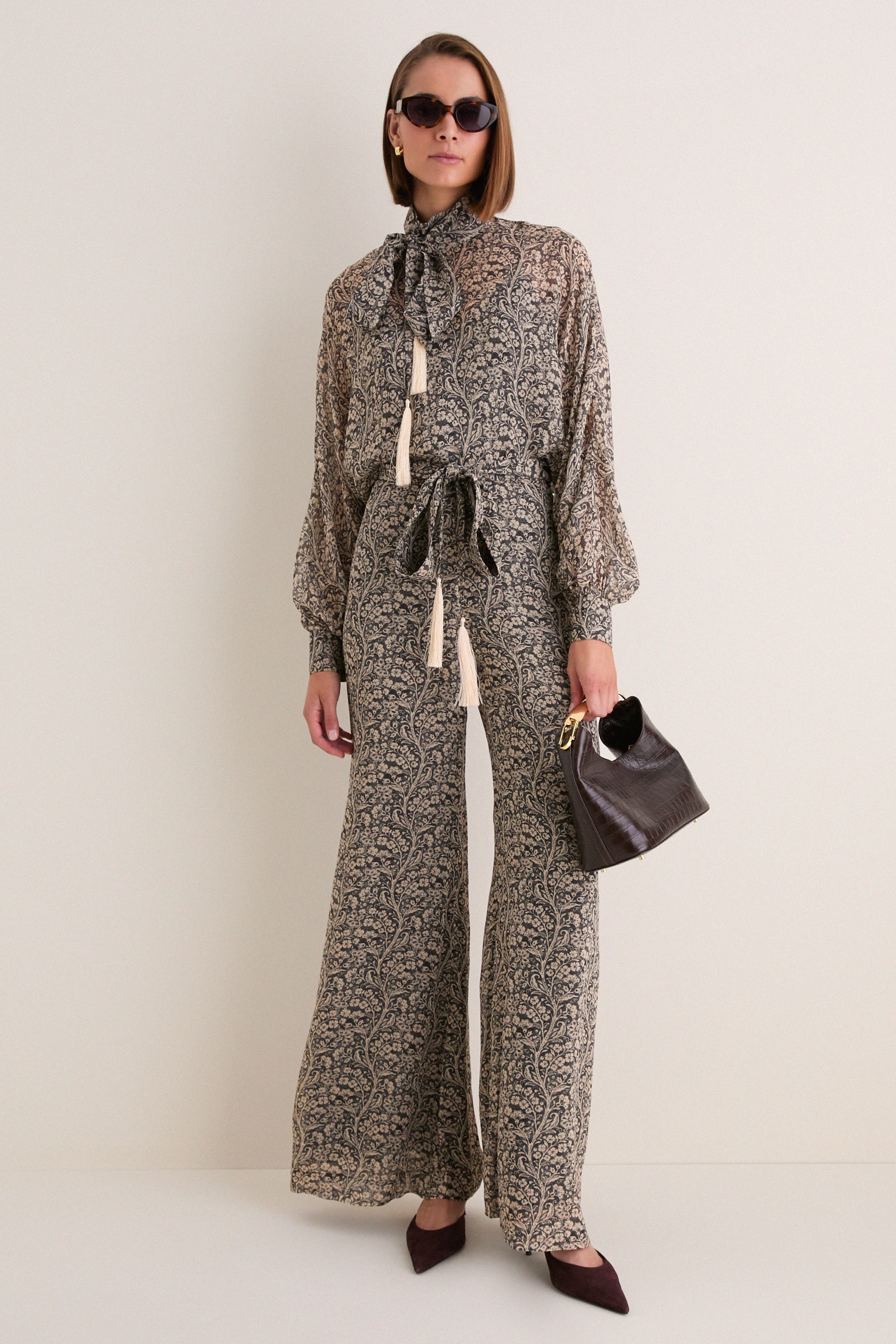 Fleur Stamp Valiant Soft Flare Pant