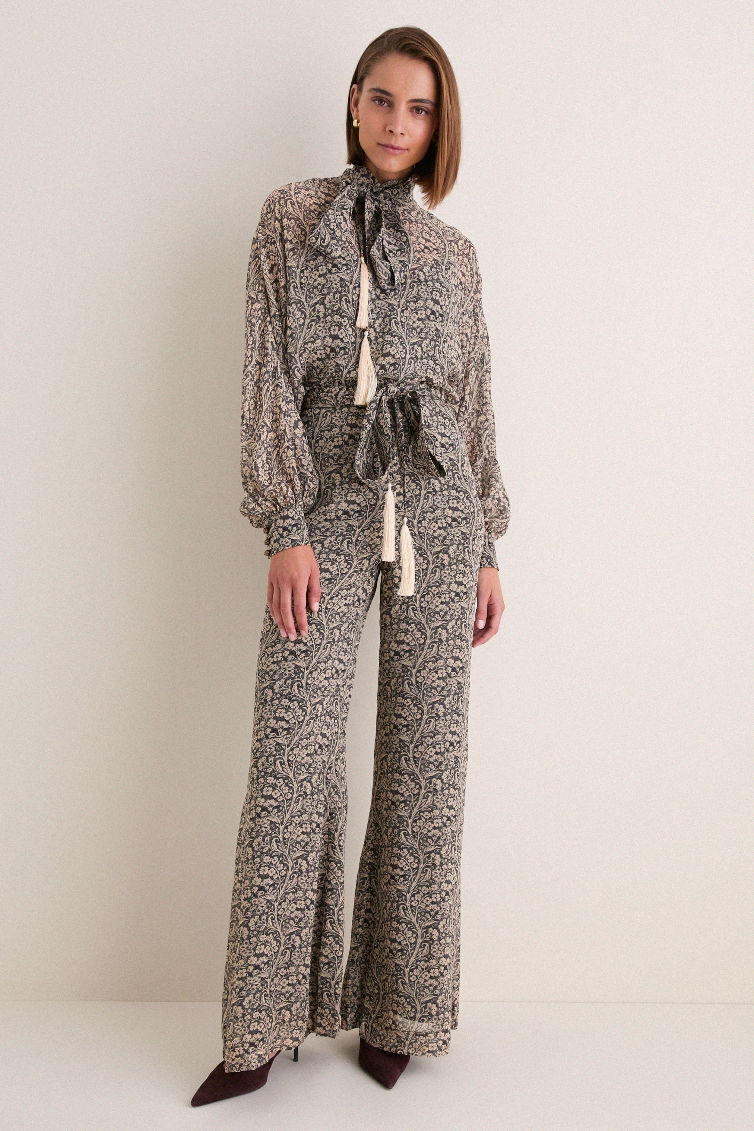 Fleur Stamp Valiant Soft Flare Pant