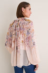 Peach Floral Valiant Billow Blouse