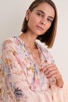 Peach Floral Valiant Billow Blouse