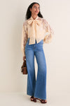 Sand Valiant Lace Pussybow Blouse