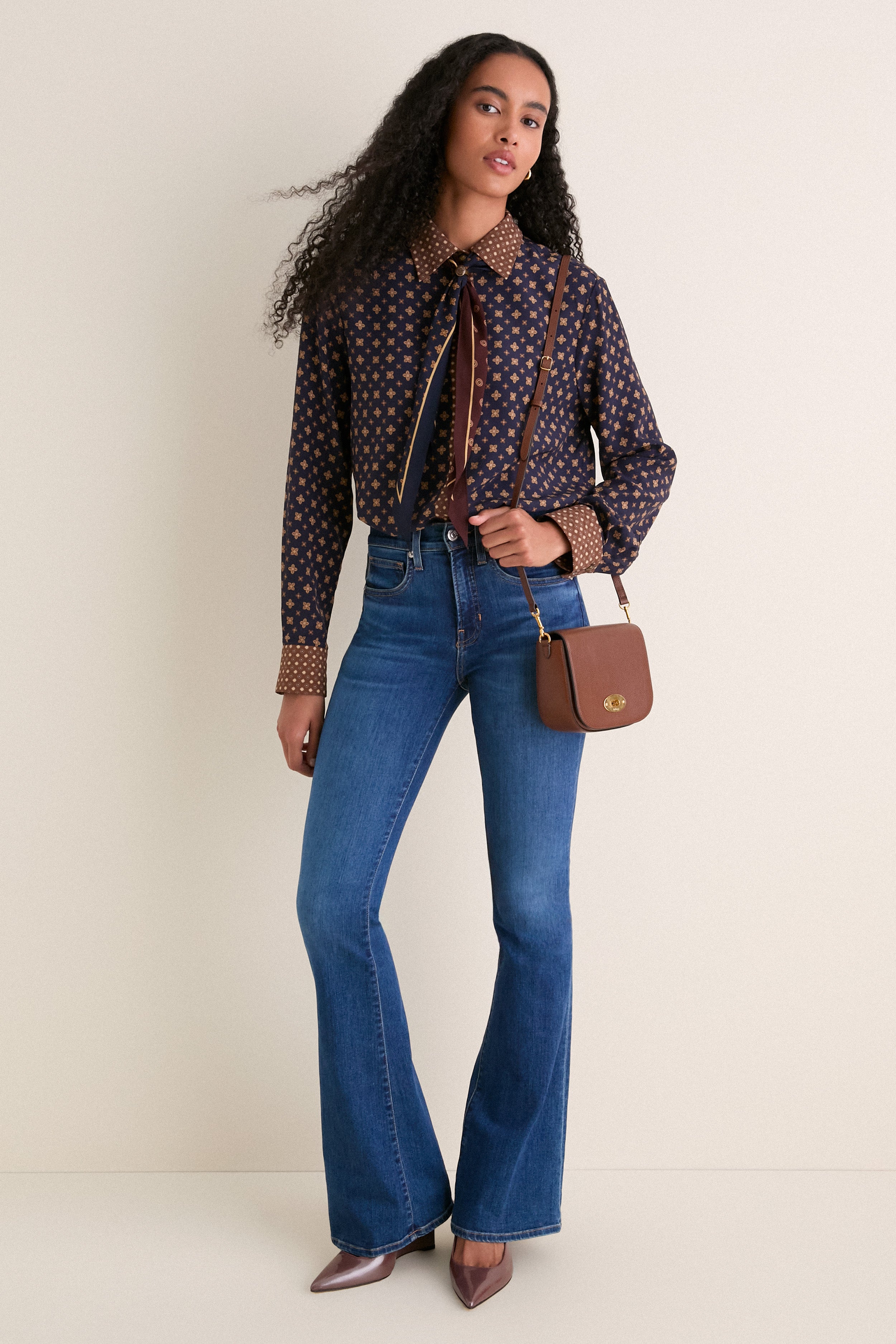 Multi Geo Print Relaxed Shirt