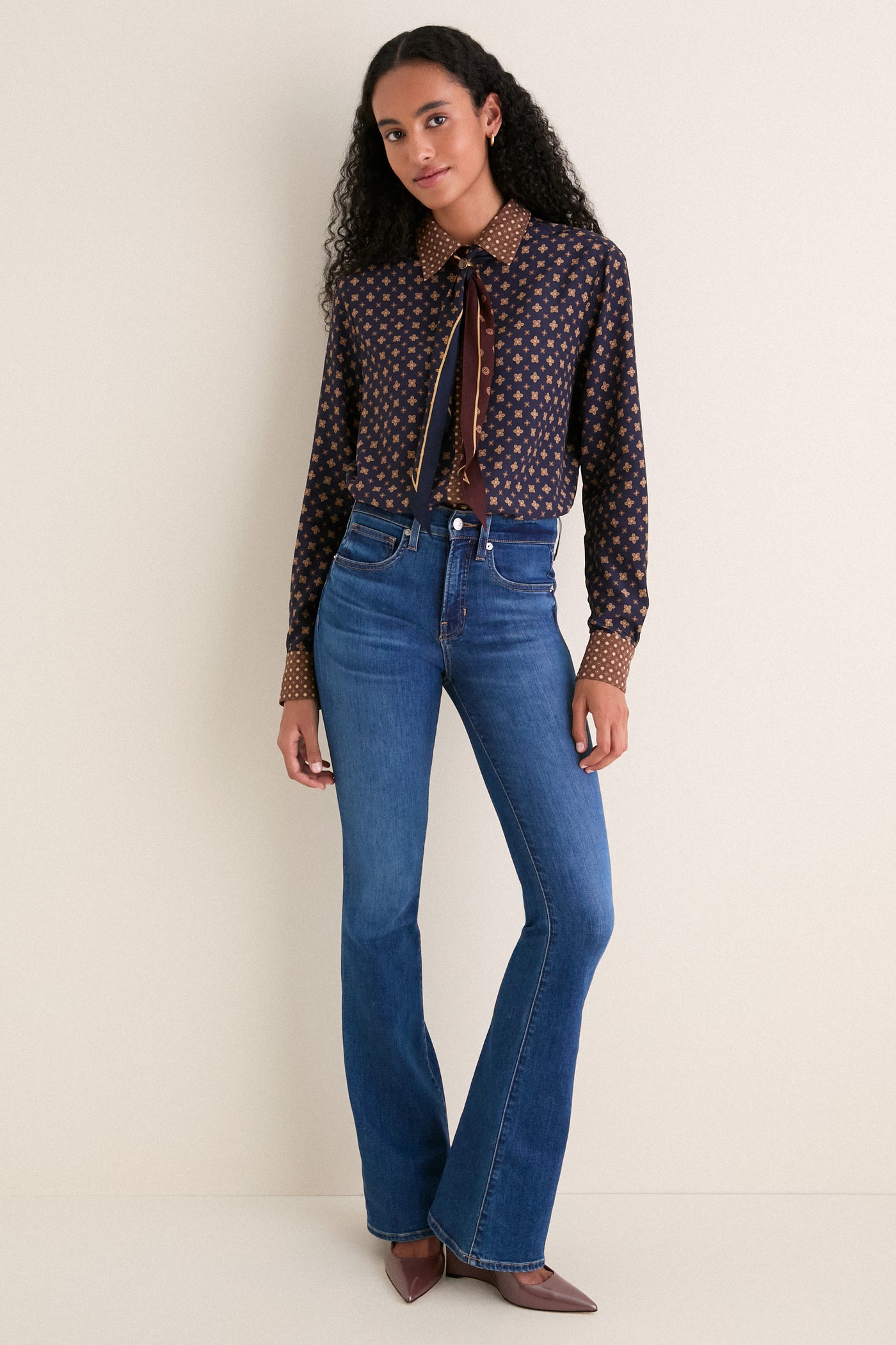 Multi Geo Print Relaxed Shirt