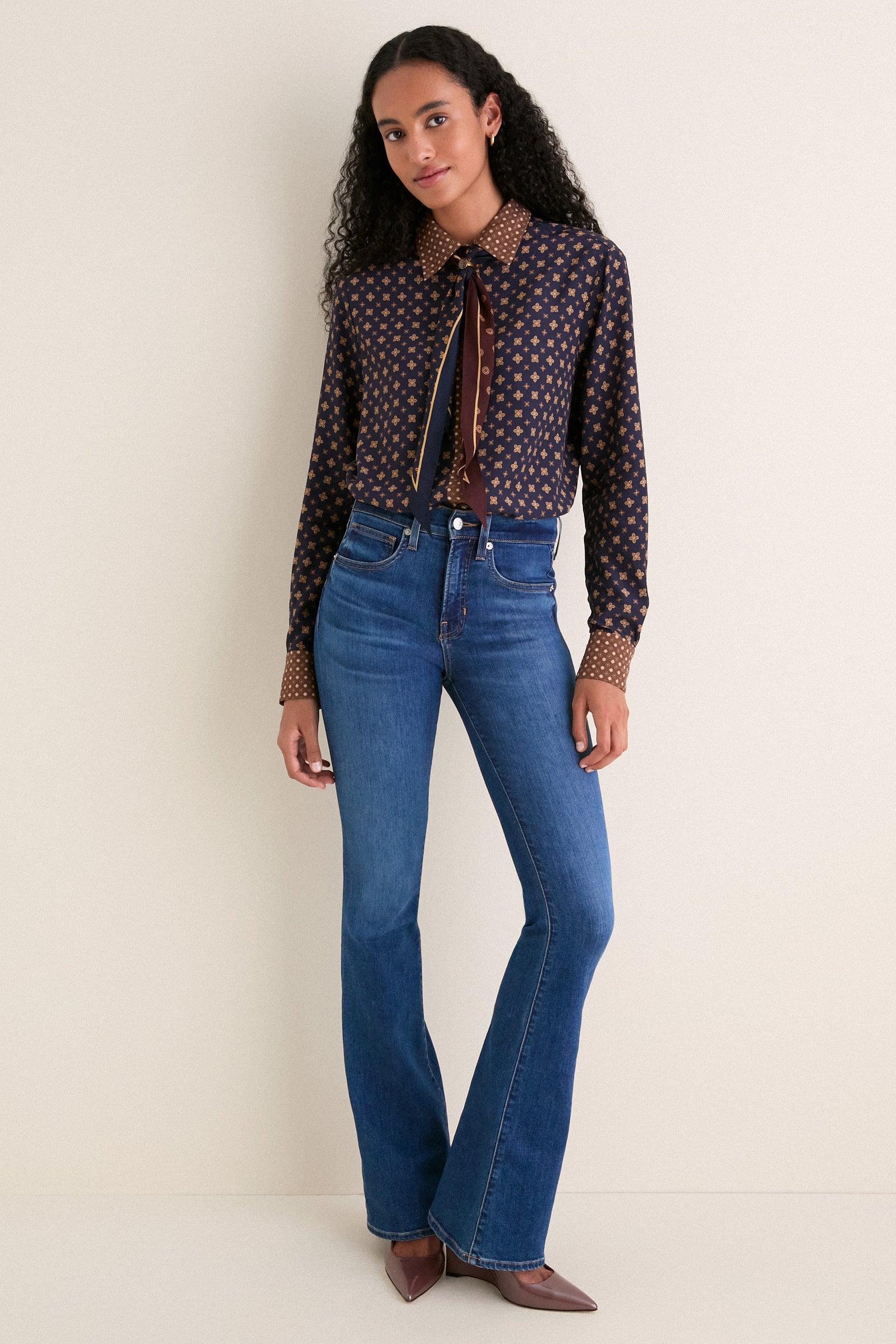 Multi Geo Print Relaxed Shirt