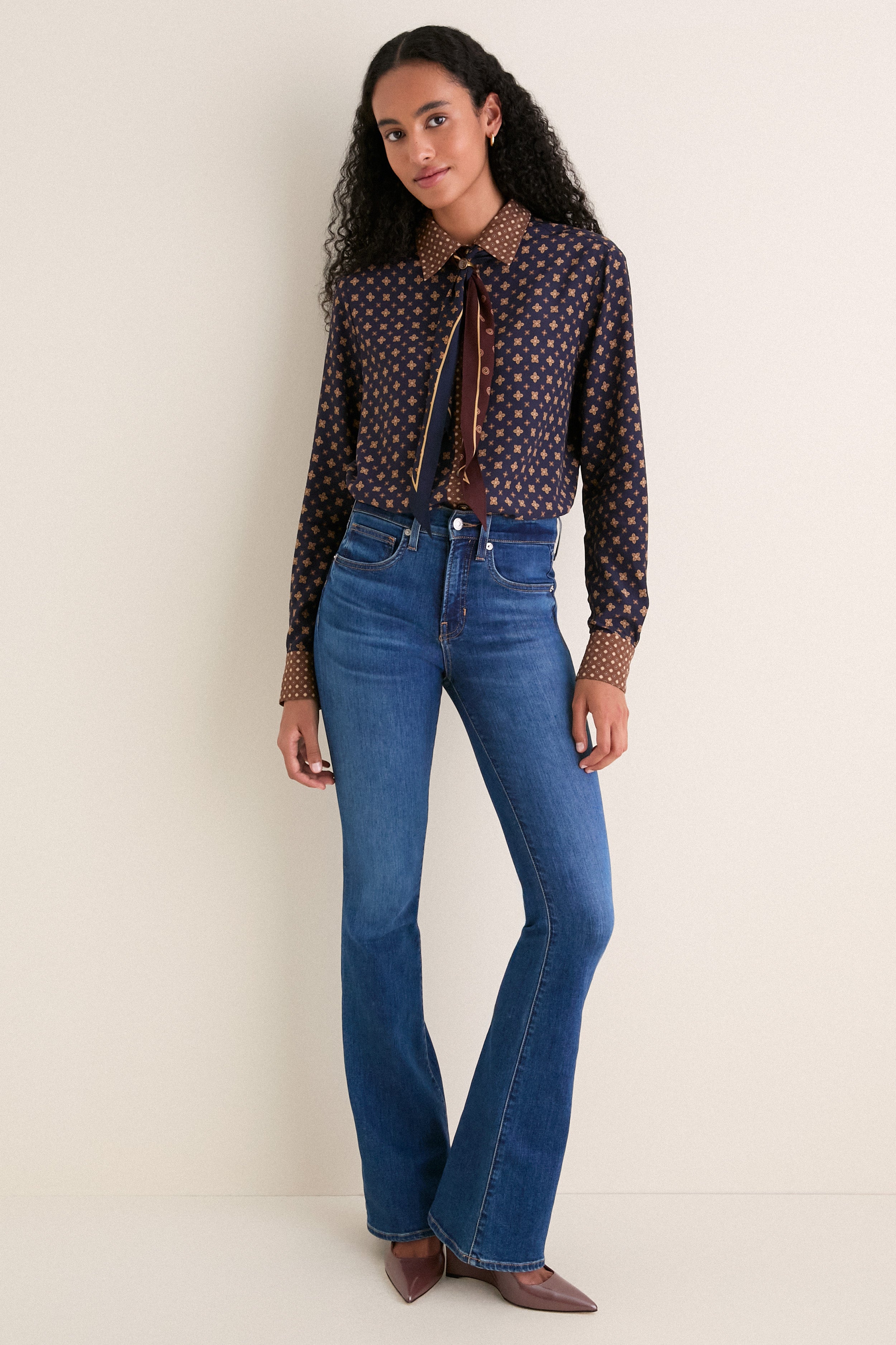 Multi Geo Print Relaxed Shirt