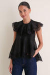 Black Ascent Flutter Top