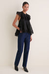Black Ascent Flutter Top