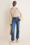 Cream Valiant Lace Blouse