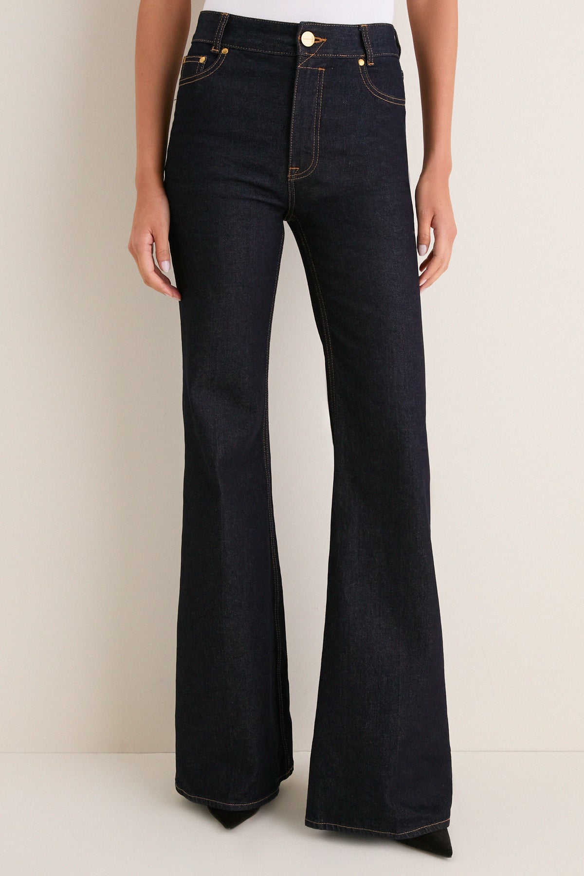 Onyx Blue Slim Flare Jean
