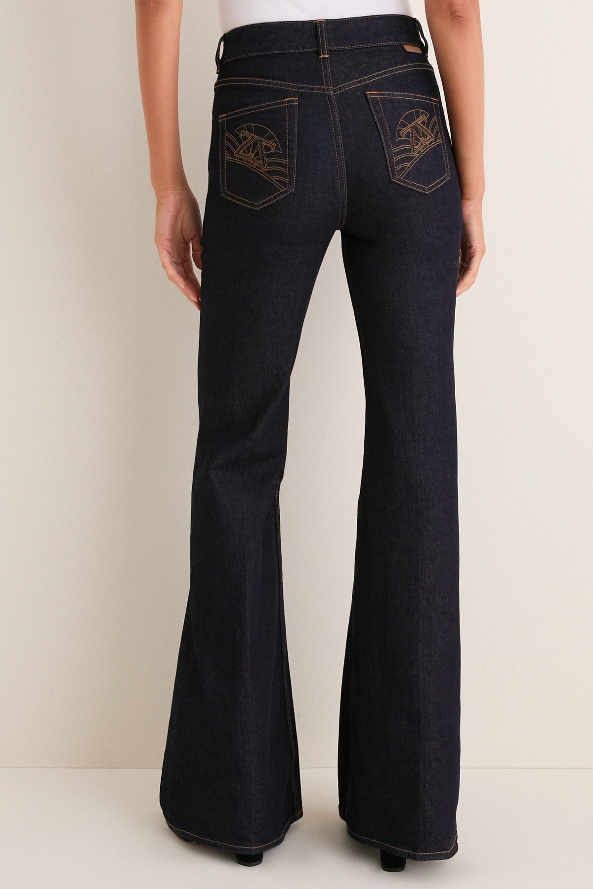 Onyx Blue Slim Flare Jean