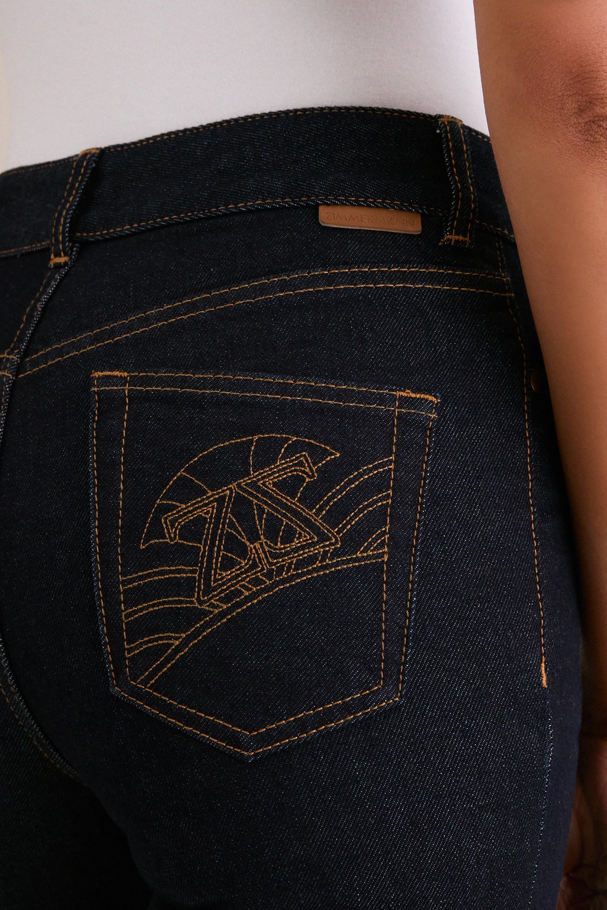 Onyx Blue Slim Flare Jean