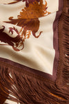 Coven Placee Reversible Fringe Carre Scarf