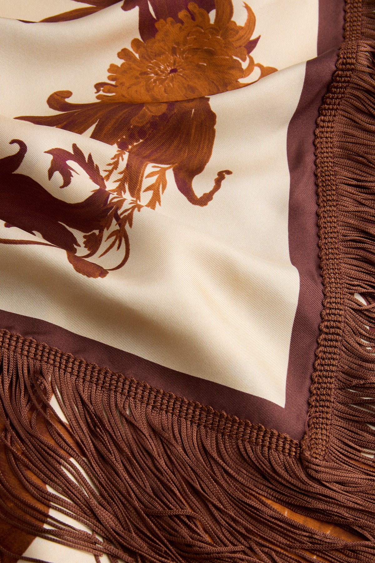 Coven Placee Reversible Fringe Carre Scarf