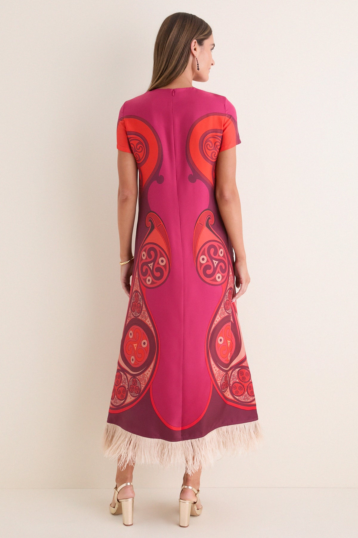 Alchemy Placee Swing Dress with Feathers