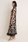 Buttercup Swing Dress with Feathers