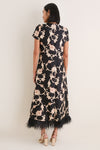 Buttercup Swing Dress with Feathers