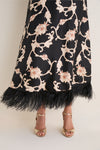 Buttercup Swing Dress with Feathers
