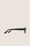 Black RB4473D Sunglasses featuring classic Ray-Ban design with logo on temple arm, embodying an effortless and fun high-end style.