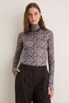 Autumn Vine Blue Viento Turtleneck