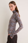 Autumn Vine Blue Viento Turtleneck