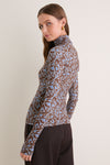 Autumn Vine Blue Viento Turtleneck