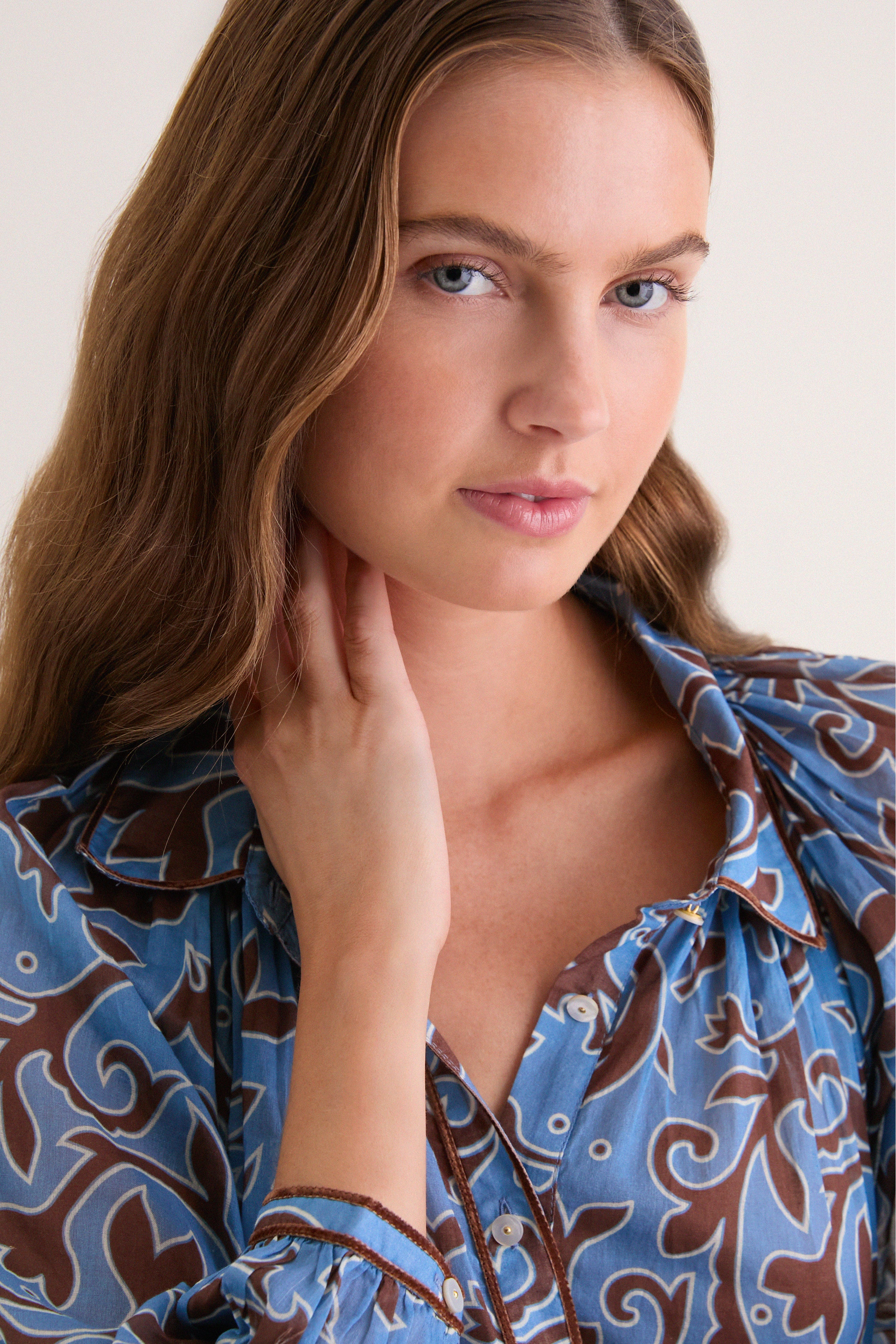 Autumn Vine Blue Alice Top