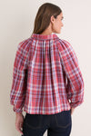 Plaid Burgundy Alice Top