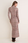 Winter Vine Black Sacha Midi Dress