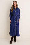 Navy Rodeo Midi Dress