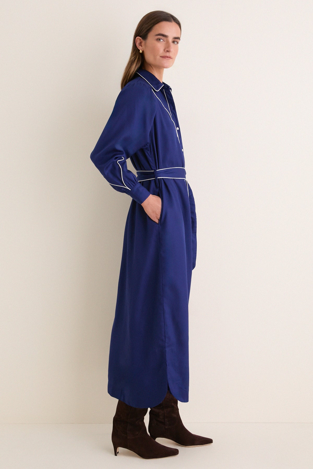 Navy Rodeo Midi Dress