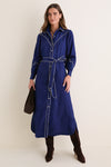 Navy Rodeo Midi Dress