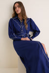 Navy Rodeo Midi Dress