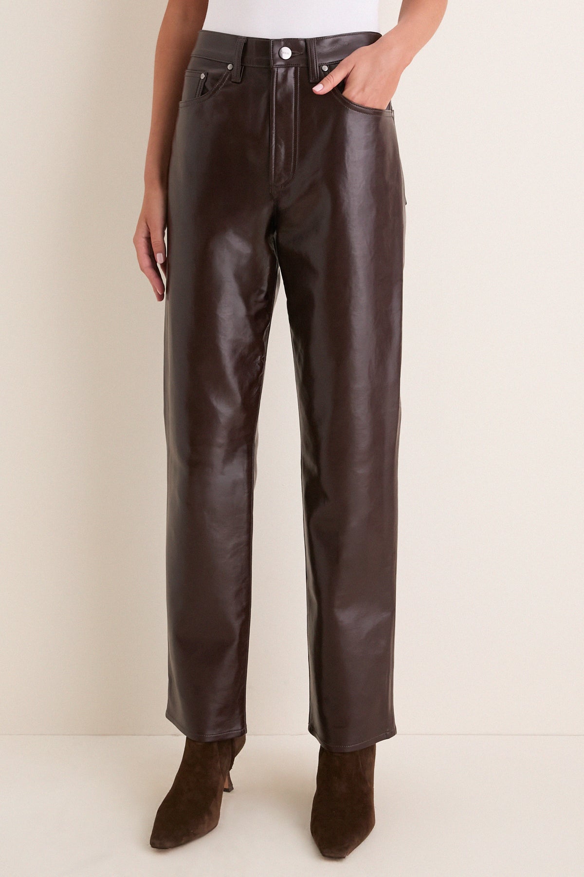 Madera Lana Recycled Leather Pant