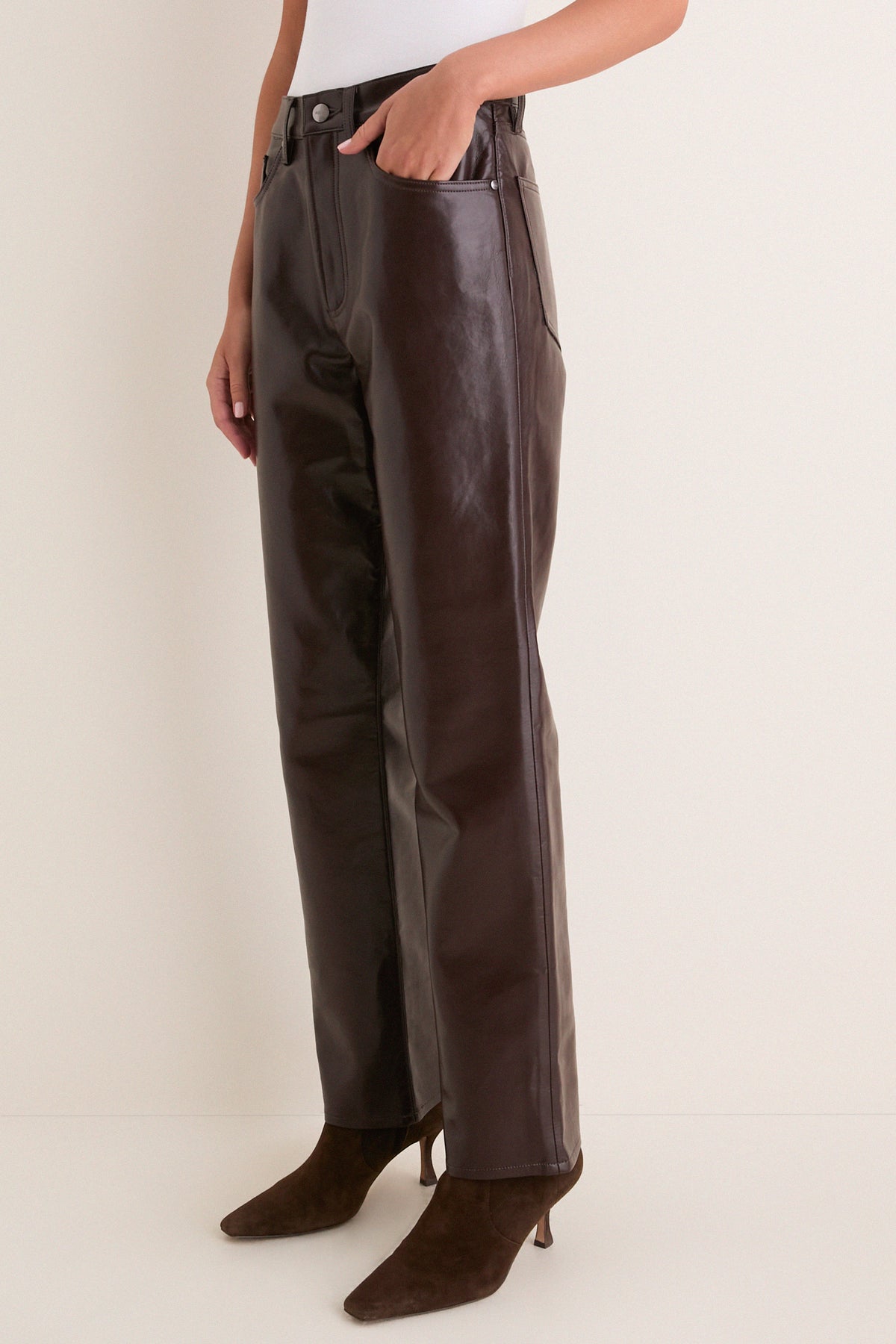 Madera Lana Recycled Leather Pant